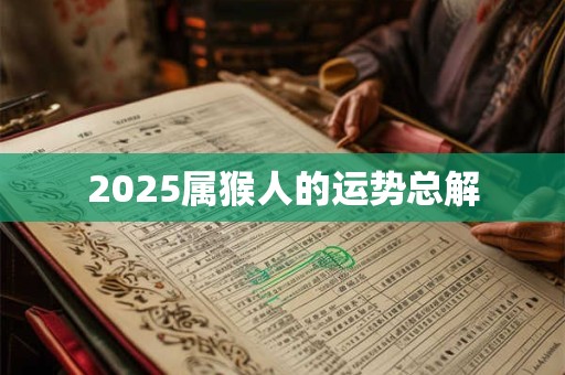 2025属猴人的运势总解