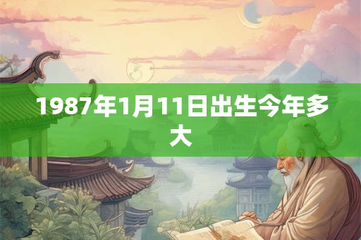 1987年1月11日出生今年多大