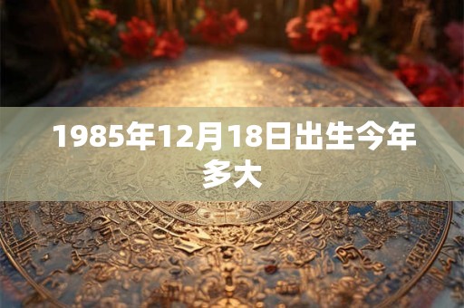 1985年12月18日出生今年多大