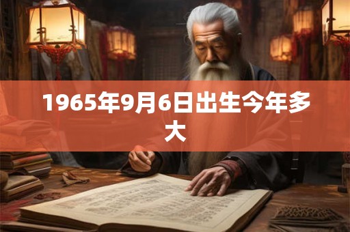 1965年9月6日出生今年多大