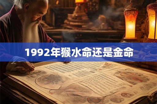 1992年猴水命还是金命