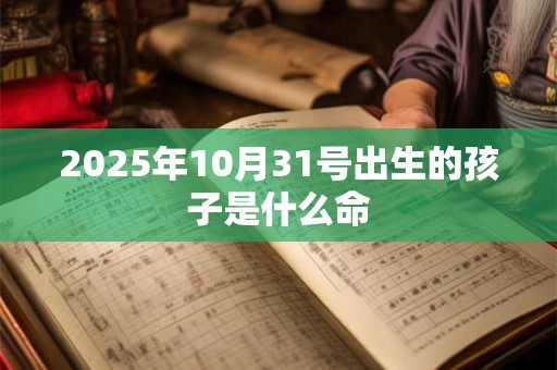 2026年10月31号出生的孩子是什么命
