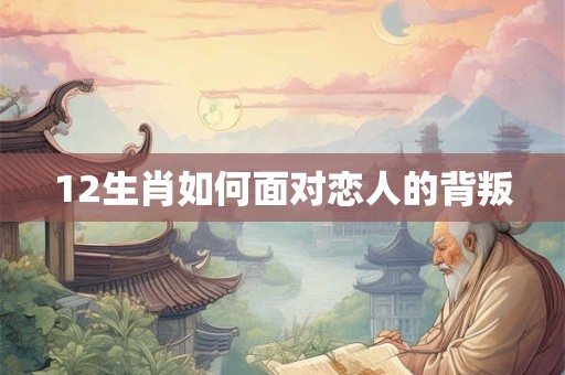 12生肖如何面对恋人的背叛
