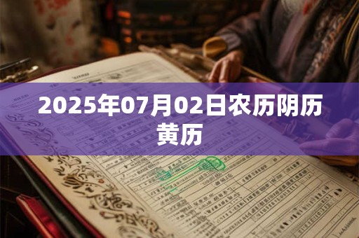2025年07月02日农历阴历黄历