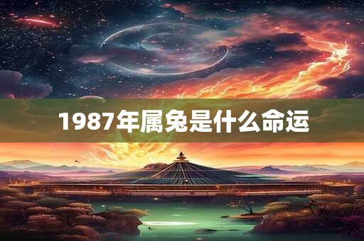 1987年属兔是什么命运