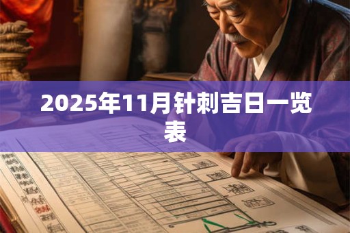 2025年11月针刺吉日一览表