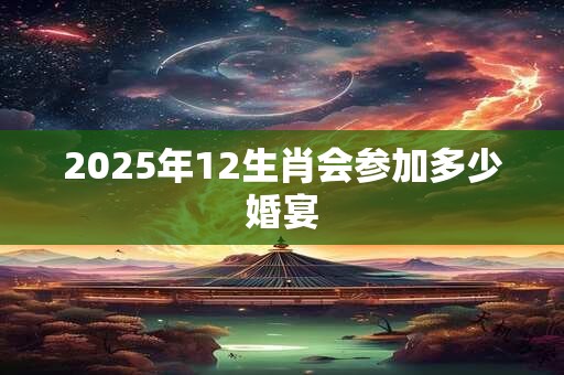 2025年12生肖会参加多少婚宴