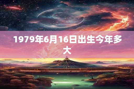 1979年6月16日出生今年多大