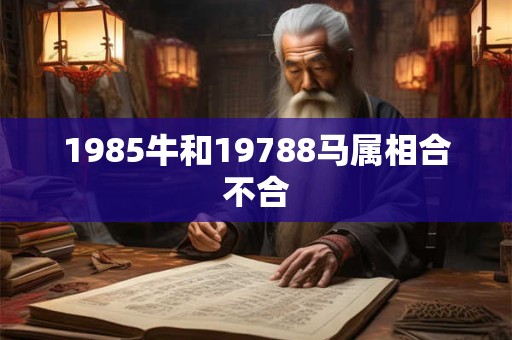 1985牛和19788马属相合不合