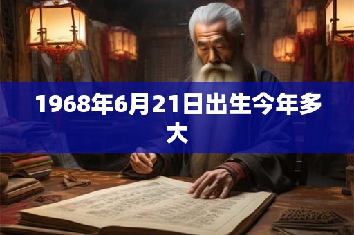 1968年6月21日出生今年多大
