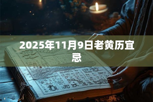 2025年11月9日老黄历宜忌