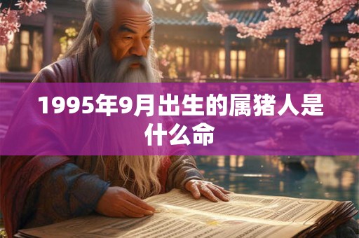 1995年9月出生的属猪人是什么命