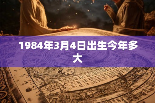 1984年3月4日出生今年多大