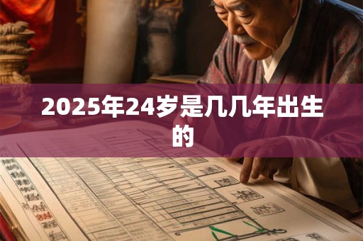 2025年24岁是几几年出生的
