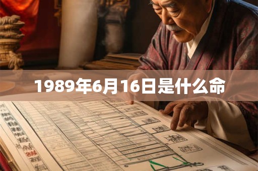 1989年6月16日是什么命