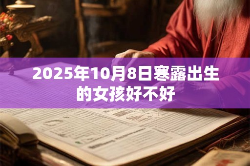 2025年10月8日寒露出生的女孩好不好