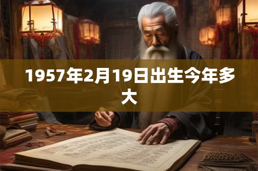 1957年2月19日出生今年多大