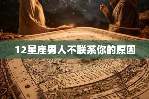 12星座男人不联系你的原因