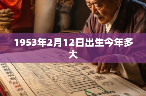 1953年2月12日出生今年多大