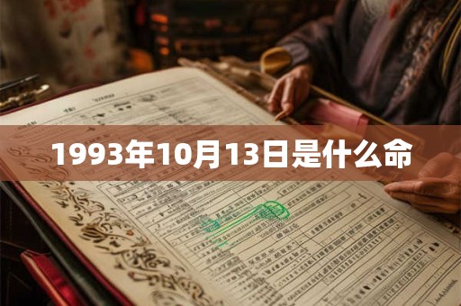 1993年10月13日是什么命