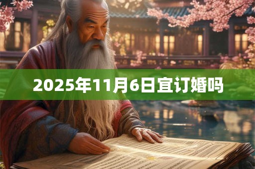 2025年11月6日宜订婚吗