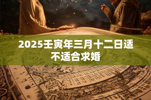 2025壬寅年三月十二日适不适合求婚