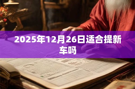2025年12月26日适合提新车吗