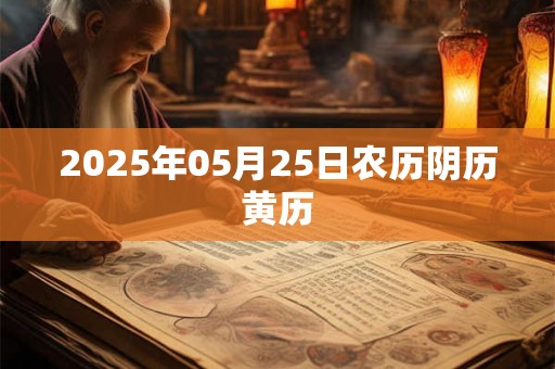 2025年05月25日农历阴历黄历