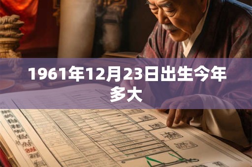 1961年12月23日出生今年多大