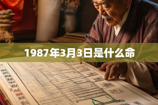 1987年3月3日是什么命