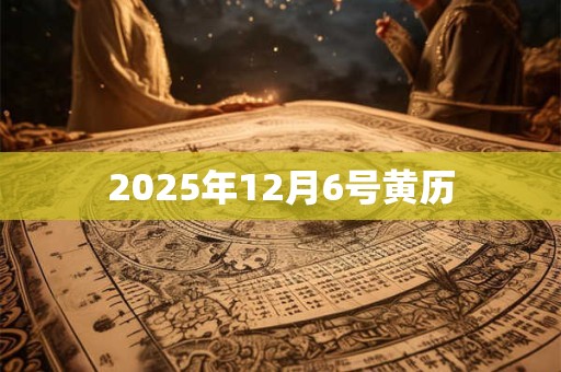 2025年12月6号黄历