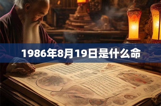 1986年8月19日是什么命