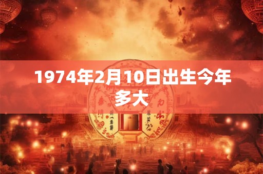 1974年2月10日出生今年多大