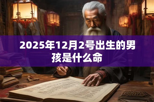 2025年12月2号出生的男孩是什么命