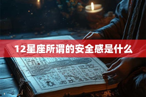 12星座所谓的安全感是什么