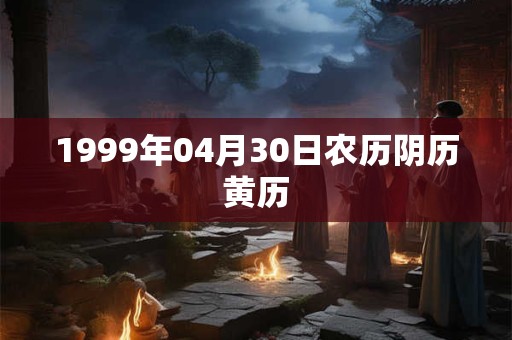 1999年04月30日农历阴历黄历