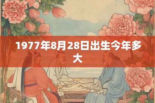 1977年8月28日出生今年多大