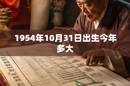 1954年10月31日出生今年多大
