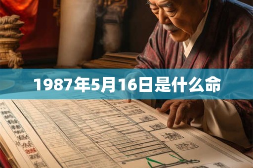 1987年5月16日是什么命