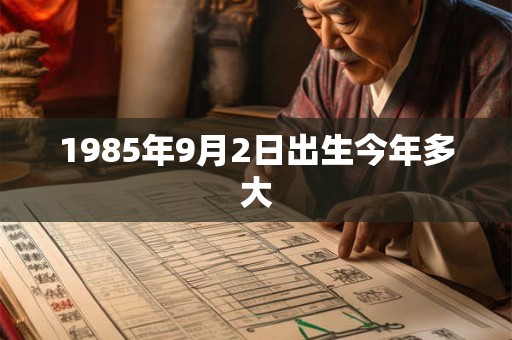 1985年9月2日出生今年多大