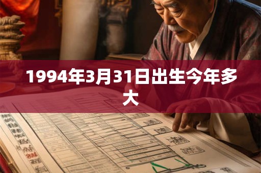 1994年3月31日出生今年多大