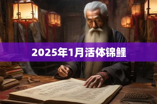2025年1月活体锦鲤