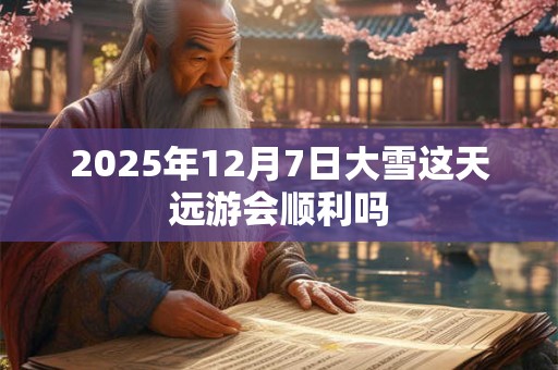 2025年12月7日大雪这天远游会顺利吗