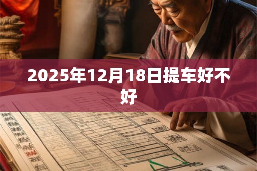 2025年12月18日提车好不好