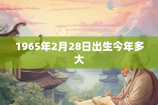 1965年2月28日出生今年多大