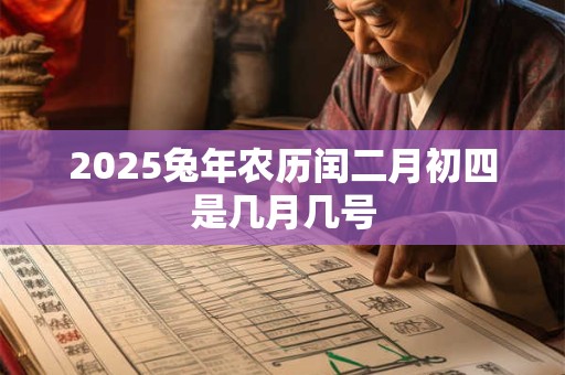 2026兔年农历闰二月初四是几月几号