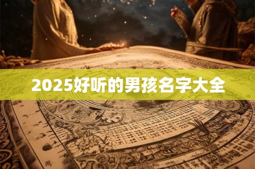 2025好听的男孩名字大全