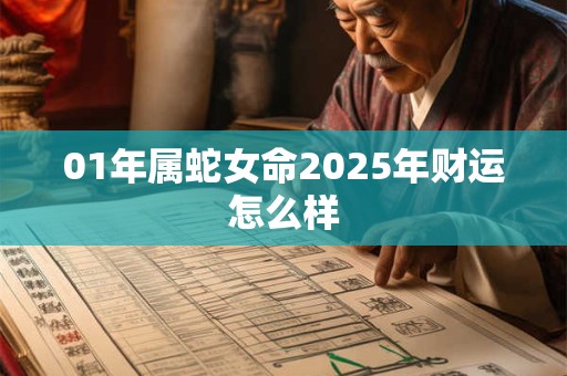 01年属蛇女命2025年财运怎么样