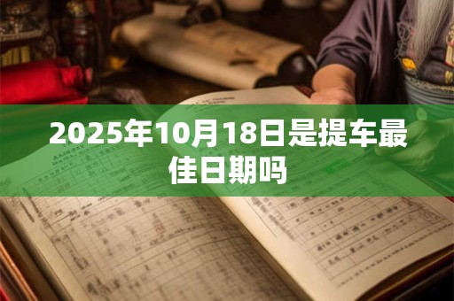 2025年10月18日是提车最佳日期吗