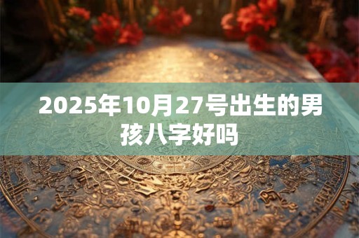 2025年10月27号出生的男孩八字好吗